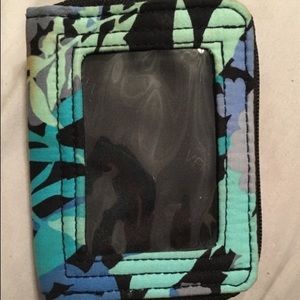 Vera Bradley wallet with ID holder
